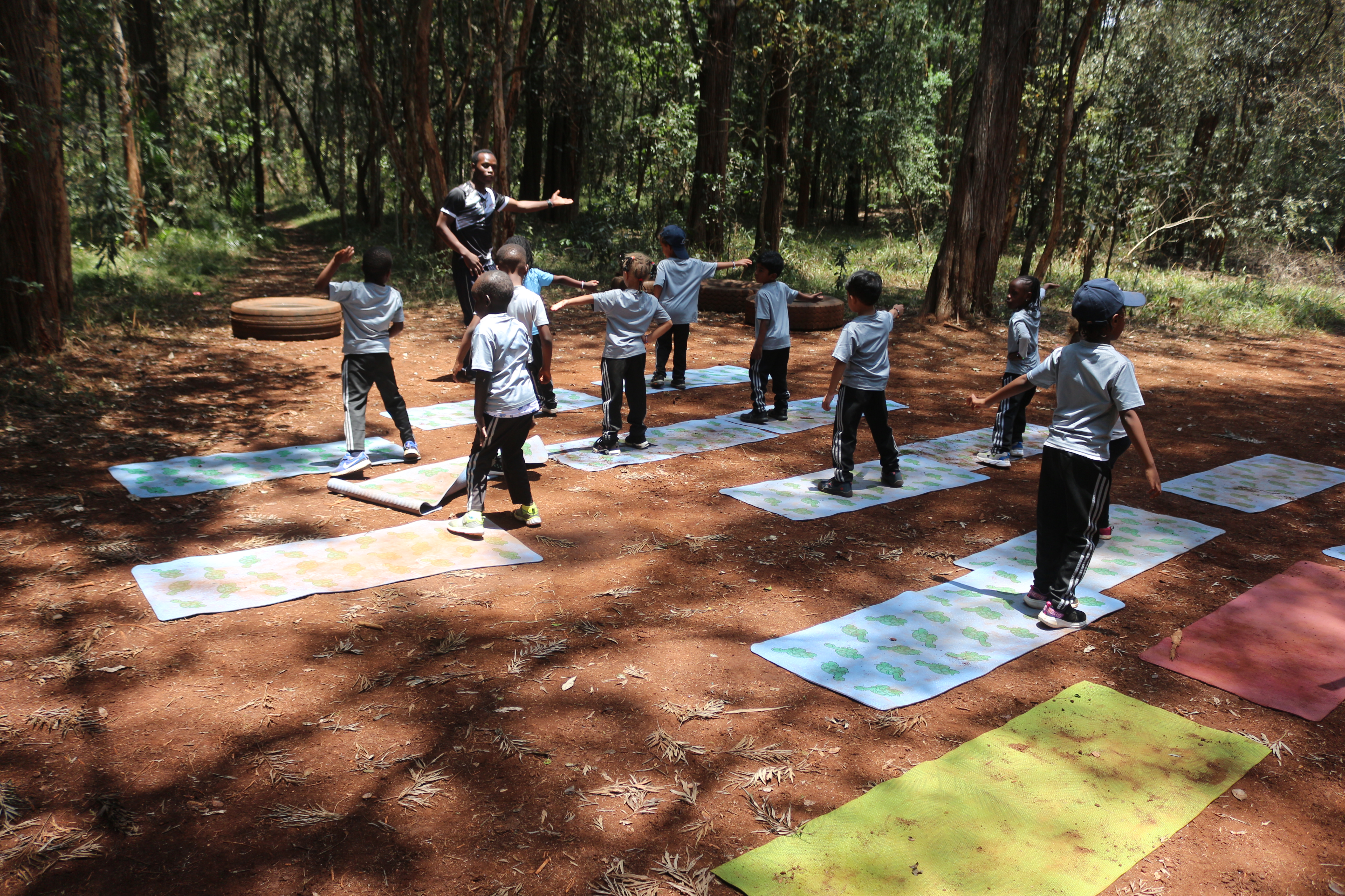 School groups in nature